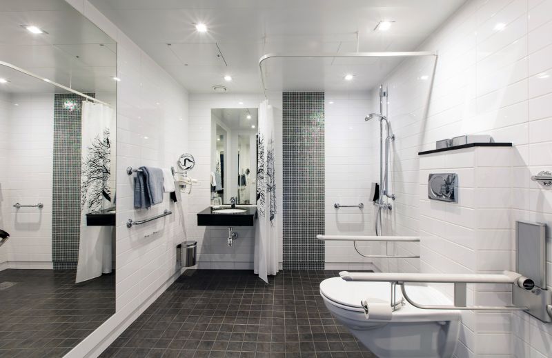 Floating Vanity with Walk-In Shower